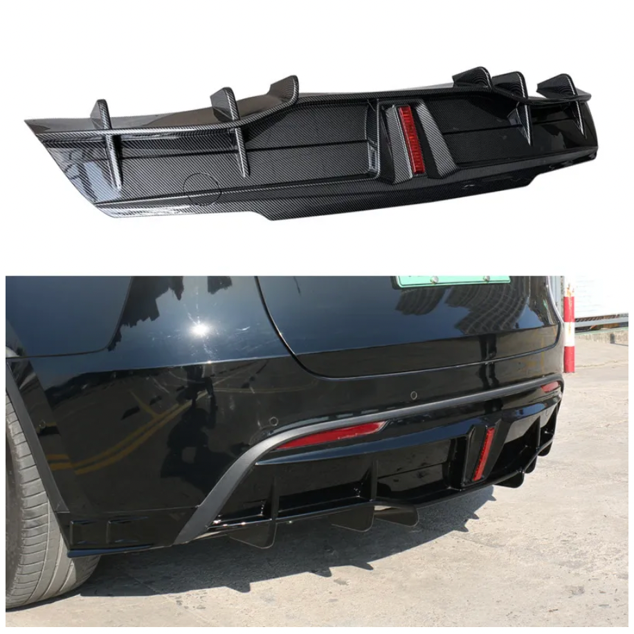 Tesla Model Y Thunder Version Rear Lip Spoiler Led Strobe Light Exterior Modification Surround Accessories