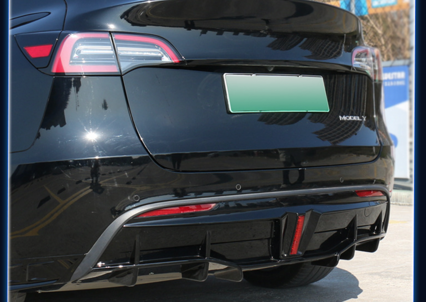 Tesla Model Y Thunder Version Rear Lip Spoiler Led Strobe Light Exterior Modification Surround Accessories