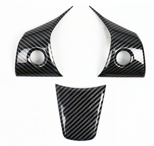 Car Steering Wheel Panel Cover Trim Sticker Frame Modification Accessories