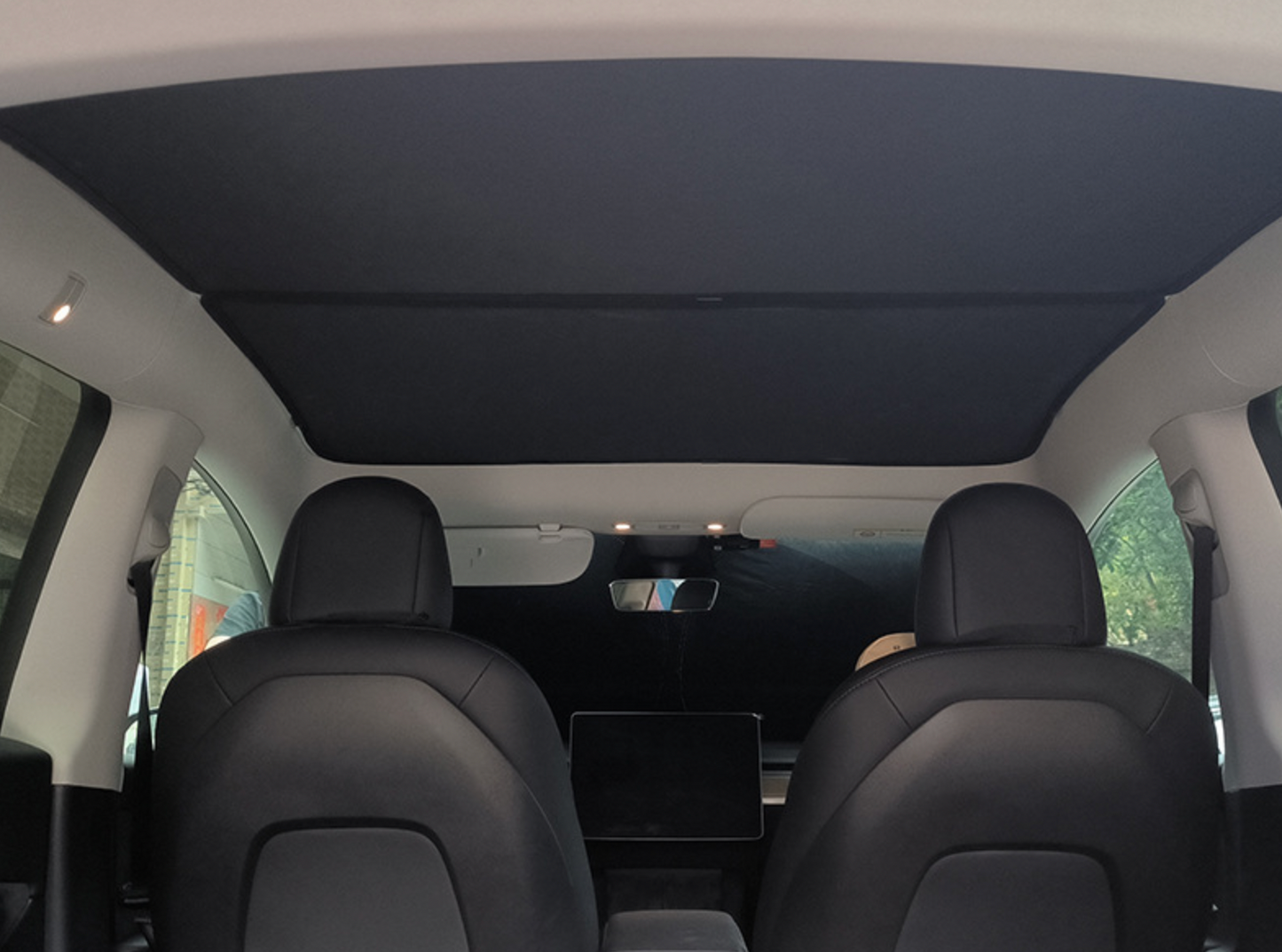 Split Upgrade Buckle Sun Shades Glass Roof Sunshade