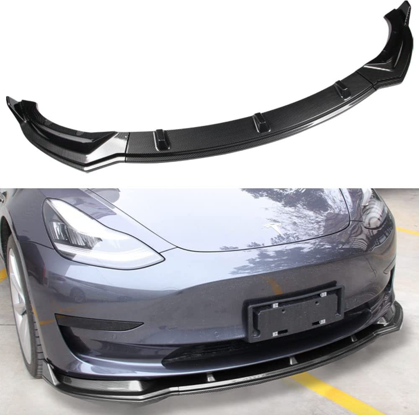 Tesla Model 3 ABS Front Bumper Lip Chin Spoiler