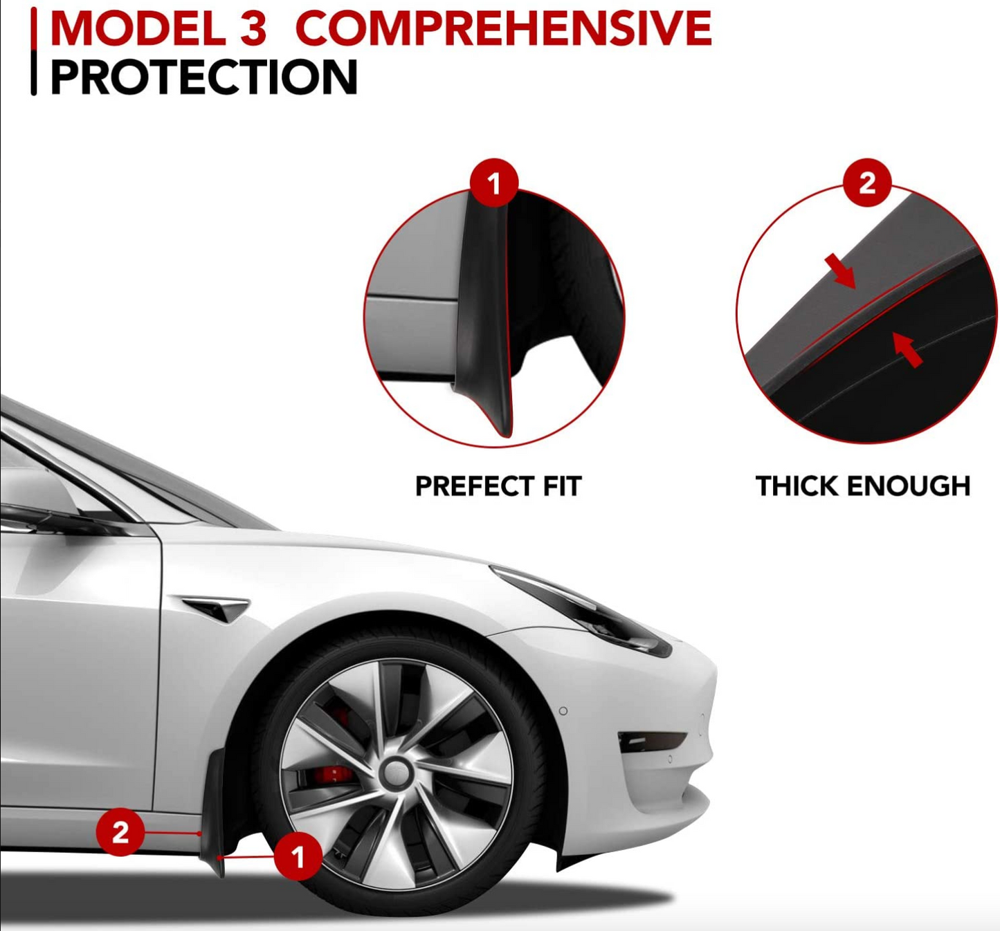 Tesla Model 3 Mud Flaps