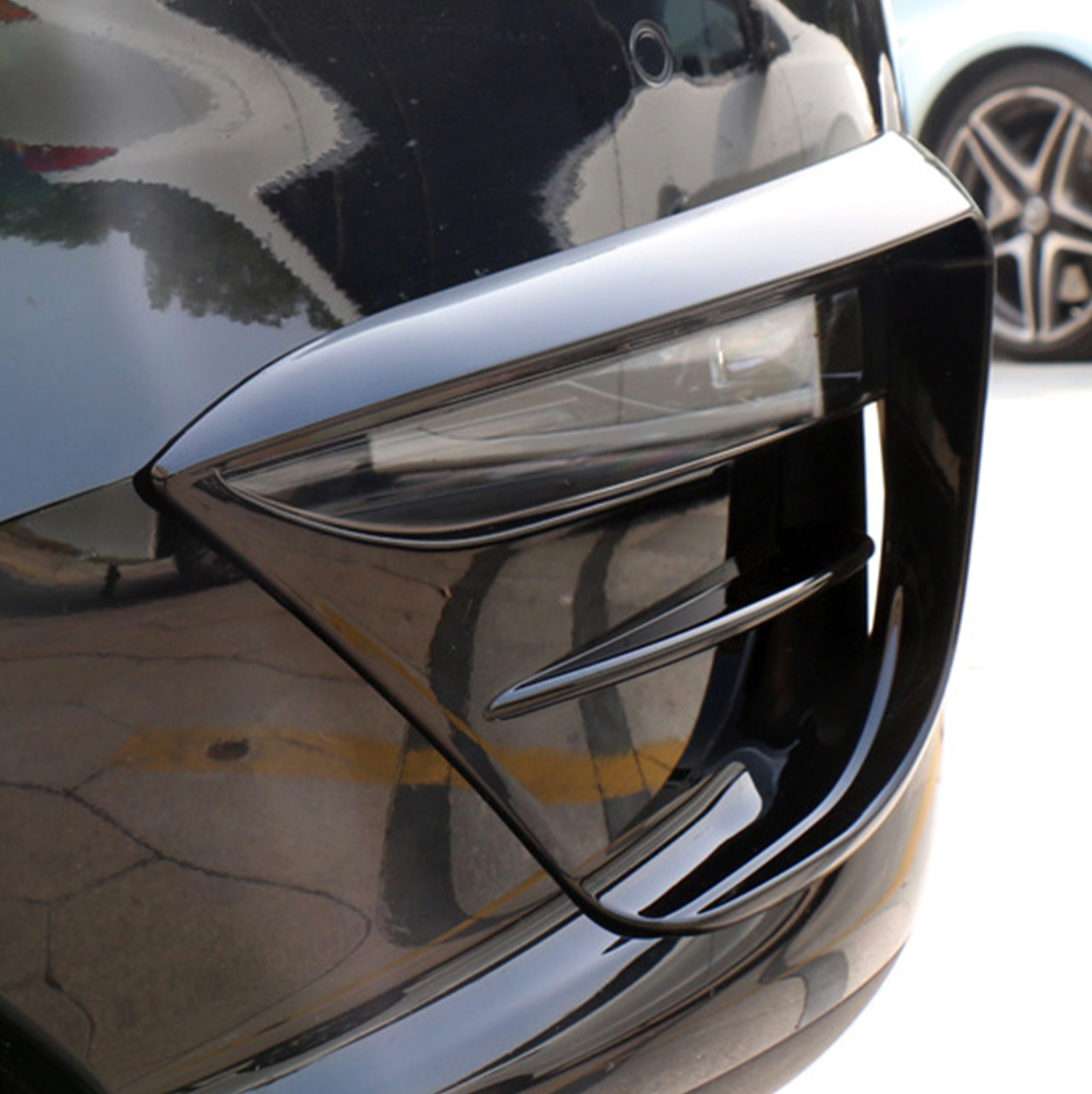 Tesla Model Y Front Fog Light Sporty Spoiler