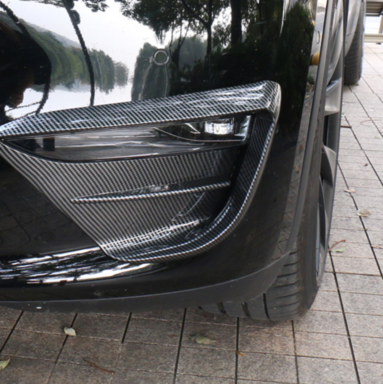 Tesla Model Y Front Fog Light Sporty Spoiler