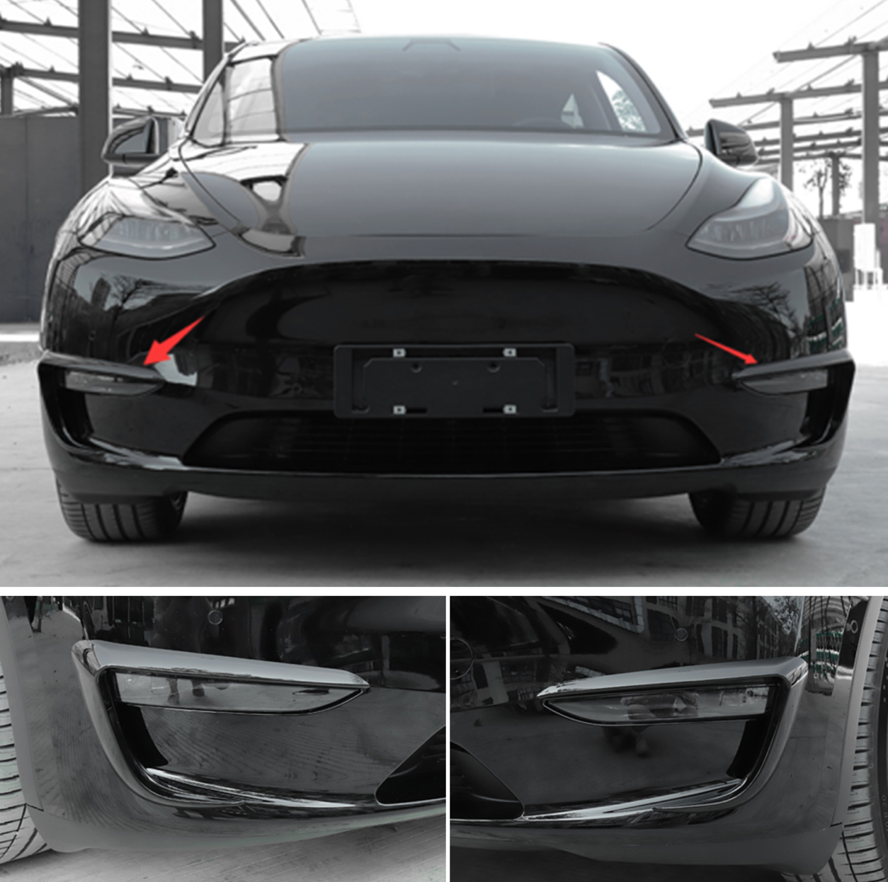 Tesla Model Y Front Fog Light Spoiler