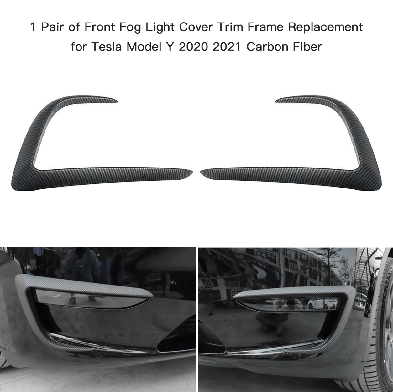 Tesla Model Y Front Fog Light Spoiler