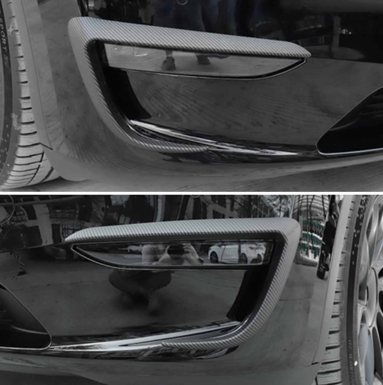 Tesla Model Y Front Fog Light Spoiler