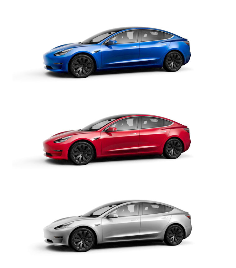 Model 3 Highland Wheels Covers Hub Caps Matte Black 18inch for Tesla E -  EVBASE-Premium EV&Tesla Accessories